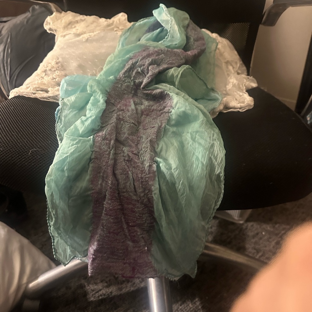 Pomegranate Moon Moon Teal and Purple Women's Scarf